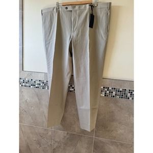 NWT ZANELLA Cotton Blend Beige Men's Trousers SZ 46 Made in Italy